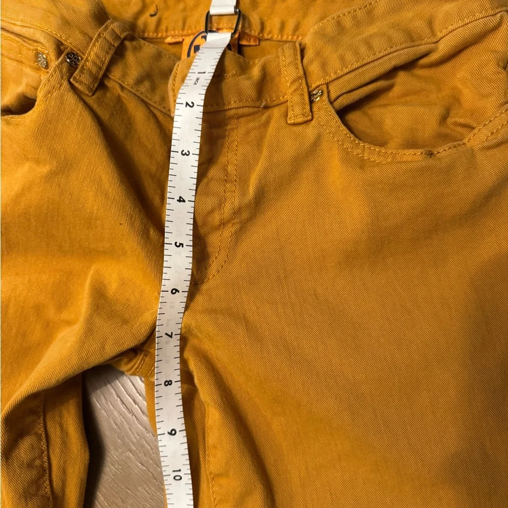 Tory Burch Golden/Mustard Yellow Low Rise Jean - Picture 4 of 6